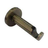 Supports de tringle à rideau contemporains en alliage d'aluminium avec support réglable, durables et robustes