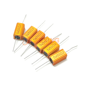 Shielded and Finned <strong>Resistor</strong> 25W 25 Watt 47/50/68/82/100/150/200/<strong>500</strong>/1K/10K <strong>Ohms</strong> RX24 Gold Aluminum Shell High Power <strong>Resistors</strong> - Product Image 5