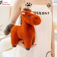 Peluche Cheval de Simulation Rembourrée en Coton PP pour Poupée Poney pour Filles, Anti-Stress, Cadeau d'Anniversaire