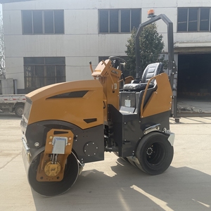 Дорожный каток 2 тонны 3,5 тонн 4,5 тонн дизельный бензин мини-уплотнитель ездить на асфальтовый дорожный каток с резиновой шиной - Product Image 5