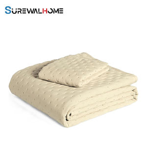 SUREWALHOME Brushed Microfiber Quilt <strong>Set</strong>, Extra Soft Microfiber Coverless <strong>Duvet</strong> <strong>Set</strong> with Natural Texture - Product Image 1