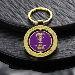 Llaveros de Aleación de Zinc Personalizados con Logotipo, Venta al por Mayor, Chapados en Oro, Giratorios, con <span class=keywords><strong>Bolsa</strong></span> - Product Image 2