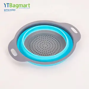 Dobrável Silicone Plástico Vegetal Filtros Dobrável Cozinha Frutas Pasta Coador