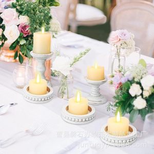 Candelabros de Madera Redondos para Decoración de Bodas y Hogar, Base para Aromaterapia, Accesorios de Fotografía - Product Image 3