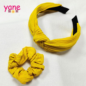 رائجة البيع لون نقي عقال توك شعر نمط نسيج إكسسوارات الشعر للفتيات - Product Image 3