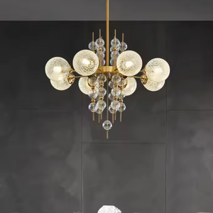 Zèle Éclairage Pendentif Lumières Personnalisé Hôtel Villa Led Plafonnier Suspendu Lustre En Cristal Moderne - Product Image 3