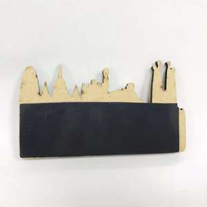 Hatıra 3d OEM İspanya <span class=keywords><strong>Barcelona</strong></span> MDF ahşap buzdolabı mıknatısı - Product Image 3