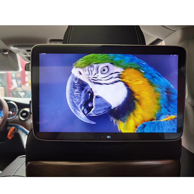 2pcs New Intelligence 13.3" Car Stereo Touch Screen Android 12 DVD Headrest Monitor for Mercedes Benz S Rear Seats Media Player