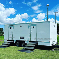 Remorque de toilettes mobiles Belyoo, toilettes portables pour les travailleurs, remorque de toilettes pour chantier de construction, remorque de douches