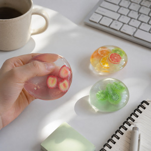 Shiny Coconut Squishy Fidget Toy Slow Rising Moldable Non-Bouncy Stress Relief Sensory <b>Squeeze</b> <b>Ball</b> <b>Squeeze</b> Toy - Product Image 3