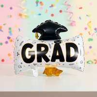 Chapeau de diplômé BLN, couleurs personnalisées, ballon en aluminium imprimé, design unisexe, décorations de fête OEM/ODM, fournitures de félicitations pour les diplômés