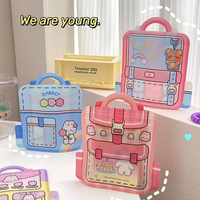Sac à dos de dessin animé mignon bijoux petits objets sac d'emballage de stockage de collations