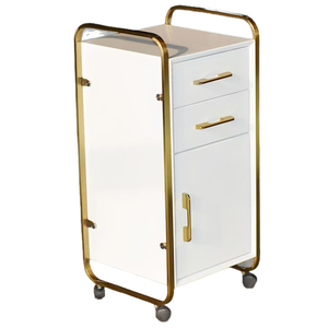 Chariot de coiffure mobile de haute qualité au design moderne, en métal et en plastique, pour salon de spa, supermarché, hall, cuisine, soins à domicile - Product Image 6