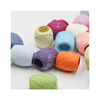 Charmkey coloré papier 20m raphia rouleaux fil pour crochet chapeau d'été BRICOLAGE ensemble pas cher prix échantillon gratuit stock en gros