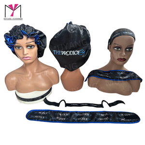 Satin Fashion Casual Outdoor Hair <b>Bonnet</b> Set with Band and Ear for Wig Plush Style Sleep <b>BONNET</b> All Seasons Use - Product Image 1