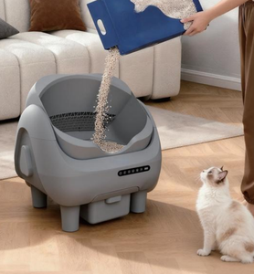 Bac à <span class=keywords><strong>litière</strong></span> automatique pour chat, silencieux, grand format, facile à nettoyer, écologique, autonettoyant, intelligent, anti-odeurs - Product Image 1