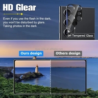 Kit de protection d'écran en verre trempé 9H avec emballage de vente au détail, film protecteur d'objectif pour la confidentialité pour Samsung S26 S25 Ultra Plus