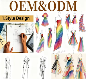 Nuovo Elegante <span class=keywords><strong>Abito</strong></span> Autunnale a <span class=keywords><strong>Pois</strong></span> in Pizzo e Cashmere, Lunghezza Pavimento, Linea A, Collo Halter, Sexy con Schiena Scoperta e Dettagli Diamantati, Aderente in Vita - Product Image 6