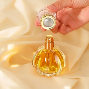 Cao Cấp Sang Trọng Bí Ngô Hình Dạng 50Ml Rõ Ràng Thanh Lịch Rỗng Pha Lê Nước Hoa Phun Chai Thủy Tinh Lưỡi Lê Với Nắp - Product Image 2