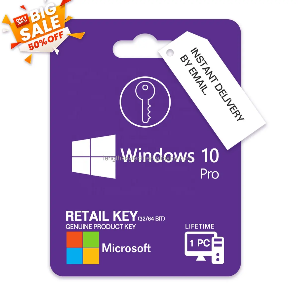 Niedrigster Preis E-Mail-Lieferung Windows 10 Pro Retail Key Phone Aktivierung Original Original Digital License Lifetime