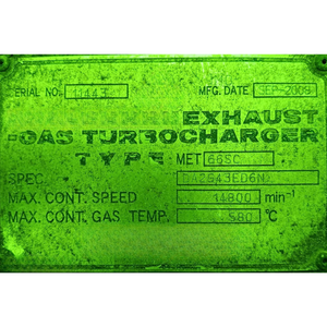 Turbocompresseur marin modèle MET-66SC OEM haute performance pour moteurs de navires, d'occasion, 14800 tr/min - Product Image 2
