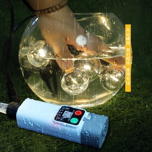G40 Globe Clear Bulbs <span class=keywords><strong>String</strong></span> <span class=keywords><strong>Lights</strong></span> Interior/Exterior Batería recargable Decoración de Navidad Luz Impermeable Colgando Paraguas Patio - Product Image 3