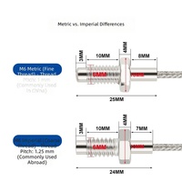 Sonde de thermomètre à thermocouple de type K et E, capteur de température à vis M6, fil de détection de température, Chine