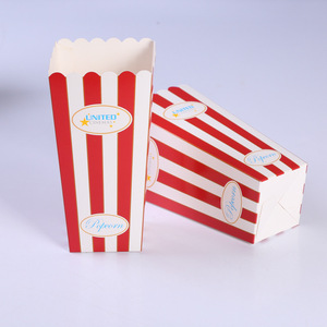 Boîte alimentaire OEM pour petites entreprises, pour pop-corn et plats chauds, biodégradable, portable, réutilisable, en carton ivoire vintage - Product Image 2