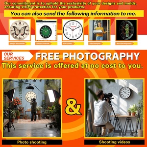 Hot Sell  9inch Small Clock Wall Modern Simple Round Design Cheap Promotion Plastic Wall Clock - Product Image 6