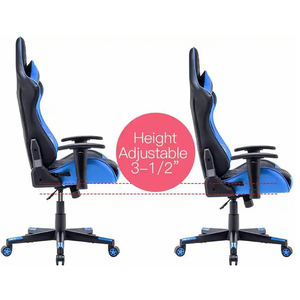 Silla de Juego Reclinable de 180° con Respaldo Alto Ajustable en Altura, Silla de Masaje con Marco de Metal y Espuma Original para Juegos de PC - Product Image 3