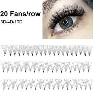 Base pointue ventilateurs préfabriqués Extension de cils 200fans tige étroite pointue 4D 5D <span class=keywords><strong>6D</strong></span> 10D Mix Bundle cils prêt <span class=keywords><strong>Volume</strong></span> <span class=keywords><strong>russe</strong></span> - Product Image 5