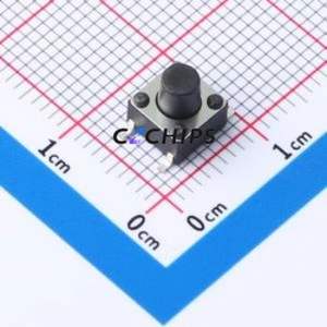 TS-1002S-AR06526 Tactile Switch SMD-4P,6x6mm Switch Single Pole Single Throw Round Button 2.6N Vertical Mount - Product Image 1