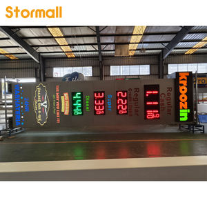Insegna a Pilone <span class=keywords><strong>LED</strong></span> Personalizzata Autoportante per Stazioni di Servizio, Segnaletica Digitale per Prezzi - Product Image 3