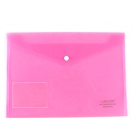 Porte-documents personnalisé en PP format A4, étui à crayons avec bouton Sengtor ST-0034 compostable