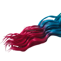 Cheveux synthétiques tressés à l'entrejambe Afro Kinky Deep Twist Wave Gogo Water Wave Anna Curl 24Inch Ombre Rainbow Color Curl Hair