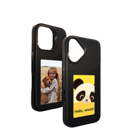 Étui de téléphone portable NFC E-INK pour iPhone 16, écran intelligent NFC RFID, coque de téléphone portable avec écran E-Ink pour iPhone 16 Pro Max, coques DIY