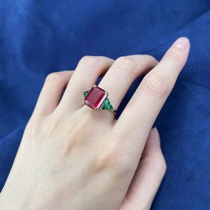 Nuevo <span class=keywords><strong>en</strong></span> 2023, Plata S925, Estilo Europeo y Americano, 10 * 12 mm, Verde, Sensación Premium, <span class=keywords><strong>Venta</strong></span> Directa de Fábrica - Product Image 5