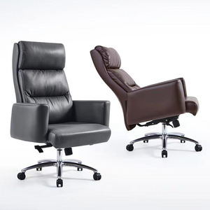 <span class=keywords><strong>เก้าอี้</strong></span>หนังสำนักงานหรูหราสะดวกสบายปรับได้ดีไซน์ทันสมัยมีพนักพิงศีรษะขนาดใหญ่ - Product Image 1