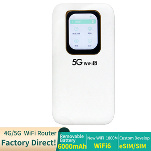 โมเด็ม 5G SA NSA Nano SIM UNISOC V510, มินิไวไฟพกพา, ฮอตสปอตไวไฟแบบพกพา, เราเตอร์ไวไฟในร่ม WiFi6 แบตเตอรี่ 6000mAh - Product Image 2
