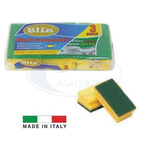 Set di 3 spugne abrasive e pagliette salva-lavoro - Product Image 1