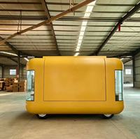 Camion de restauration mobile OEM, chariot alimentaire capsule, remorque de vente ambulante extérieure, avec personnalisation de la couleur et équipement de circuit