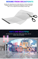 Matériel publicitaire numérique extérieur flexible transparent, écran LED, panneaux en verre VIOS, garantie 5 ans, haute qualité