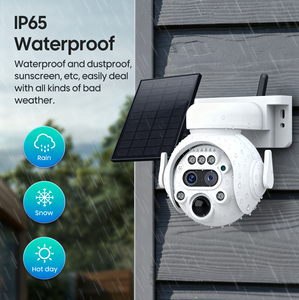 Système de caméra IP de sécurité PTZ sans fil solaire alimenté par batterie intelligente extérieure avec vision nocturne 12X, carte SIM 4G et réseau Wi-Fi - Product Image 6