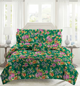 Hiện Đại 3-Mảnh Vua Kích Thước Bộ Đồ Giường Đặt Cotton Mềm Mại Bao Gồm 1 Phẳng Tấm Ga Giường 2 Vỏ Gối Thị Trường Châu Phi Nhà Dệt May Khăn Giường - Product Image 6