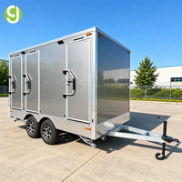 Remorque de toilettes portable haut de gamme Goeasy avec miroir et coiffeuse intégrés pour événements extérieurs et mariages