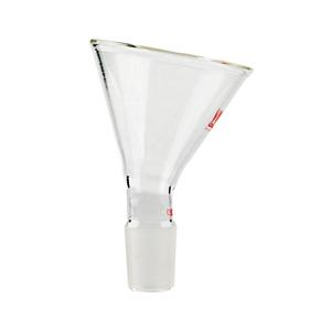 Corong Kaca Borosilikat Sudut 60 Derajat, Mulut Lebar, Batang Pendek, untuk Laboratorium, Buatan CS Labglass - Product Image 1