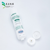 Tube cosmétique vide en PE de 40 mm avec bouchon à clapet blanc, impression de logo personnalisée pour crème corporelle, vente en gros