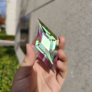 Vật liệu trang trí sáng như kim cương trong suốt vuông vát thủy tinh bevel cụm thủy tinh trang trí - Product Image 5