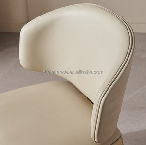 Dining Room Modern White <strong>Chairs</strong> Comfy <strong>Cb2</strong> Dining <strong>Chair</strong> Light Blue Leather Dining <strong>Chair</strong> with Metal Frame - Product Image 3