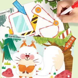 El Mejor Regalo para Niños, Libro de Actividades para Practicar el Control del Lápiz, Formas, Líneas, Aprendizaje Temprano Divertido, Libro de Actividades Reutilizable - Product Image 6